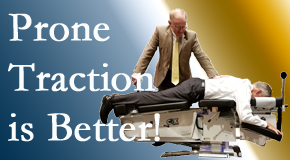 Montreal spinal traction applied lying face down – prone – is best according to the latest research. Visit Dr. Hoang's Chiropractic Clinic.