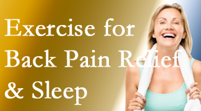 Dr. Hoang's Chiropractic Clinic shares recent research about the benefit of exercise for back pain relief and sleep. 