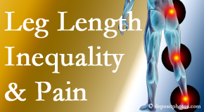 Dr. Hoang's Chiropractic Clinic tests for leg length inequality as it is related to back, hip and knee pain issues.