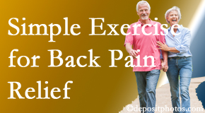Dr. Hoang's Chiropractic Clinic suggests simple exercise as part of the Montreal chiropractic back pain relief plan.