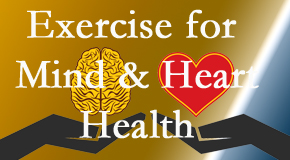 A healthy heart helps maintain a healthy mind, so Dr. Hoang's Chiropractic Clinic encourages exercise.