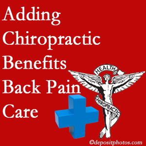 Added Montreal chiropractic to back pain care plans works for back pain sufferers. 