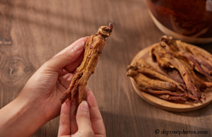Montreal chiropractic nutrition tip: picture  of red ginseng for anti-aging and anti-inflammatory pain