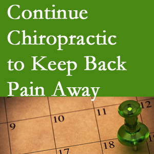 Continued Montreal chiropractic care helps keep back pain away.