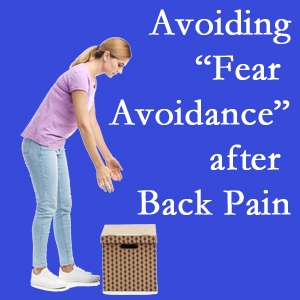 Montreal chiropractic care encourages back pain patients to not give into the urge to avoid normal spine motion once they are through their pain.