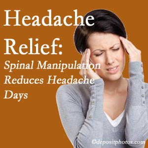 Montreal chiropractic care at Dr. Hoang's Chiropractic Clinic may reduce headache days each month.