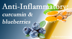 Dr. Hoang's Chiropractic Clinic presents recent studies touting the anti-inflammatory benefits of curcumin and blueberries. 