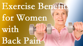 Dr. Hoang's Chiropractic Clinic shares recent research about how beneficial exercise is, especially for older women with back pain. 