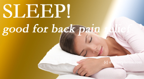 Dr. Hoang's Chiropractic Clinic presents research that says good sleep helps keep back pain at bay. 