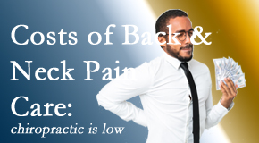 Dr. Hoang's Chiropractic Clinic describes the various costs associated with back pain and neck pain care options, both surgical and non-surgical, pharmacological and non-drug. 