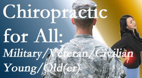 Dr. Hoang's Chiropractic Clinic delivers back pain relief to civilian and military/veteran sufferers and young and old sufferers alike!