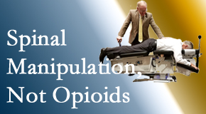 Chiropractic spinal manipulation at Dr. Hoang's Chiropractic Clinic is worthwhile over opioids for back pain control.