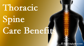 Dr. Hoang's Chiropractic Clinic wonders at the benefit of thoracic spine treatment beyond the thoracic spine to help even neck and back pain. 
