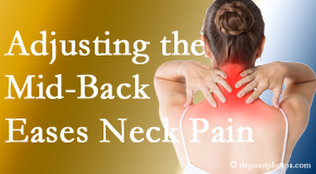 Dr. Hoang's Chiropractic Clinic values the whole spine and that treating one section of the spine (thoracic) eases pain in another (cervical)!