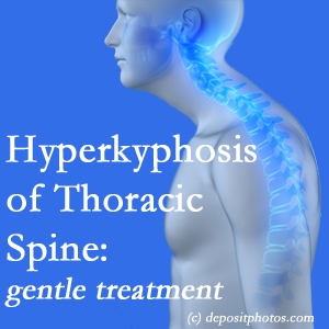 1 The Montreal chiropractic care of hyperkyphotic curves in the [thoracic spine in older people responds nicely to gentle chiropractic distraction care.